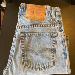 Levi 550 Vintage High Rise Tapered Relaxed Jeans